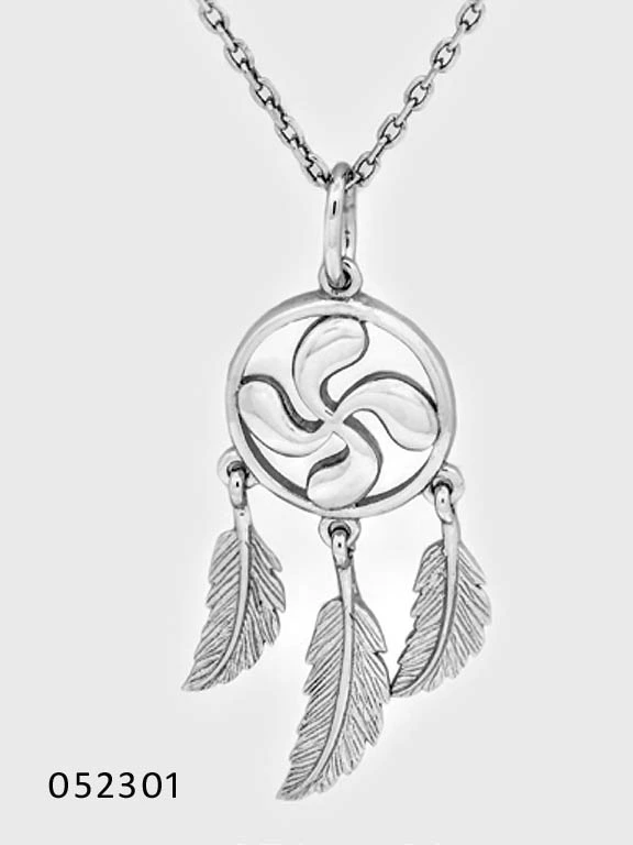 bijou basque - croix basque -  Argent