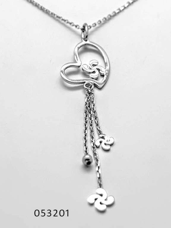 bijou basque - croix basque -  Argent
