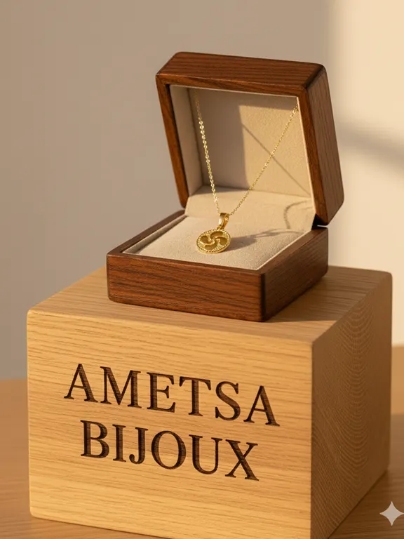 bijou basque - croix basque or-  Argent