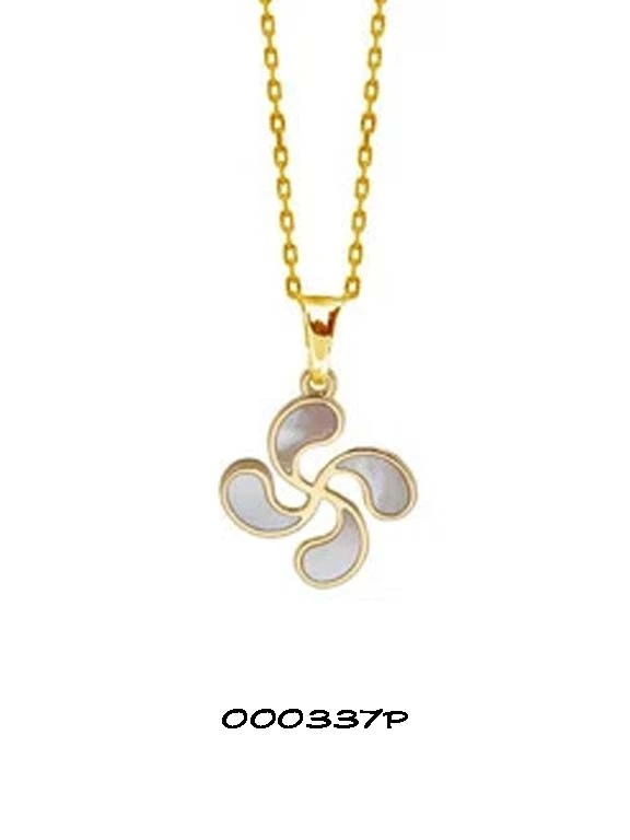 Pendentifs & Bracelets  croix basque plaqué or  