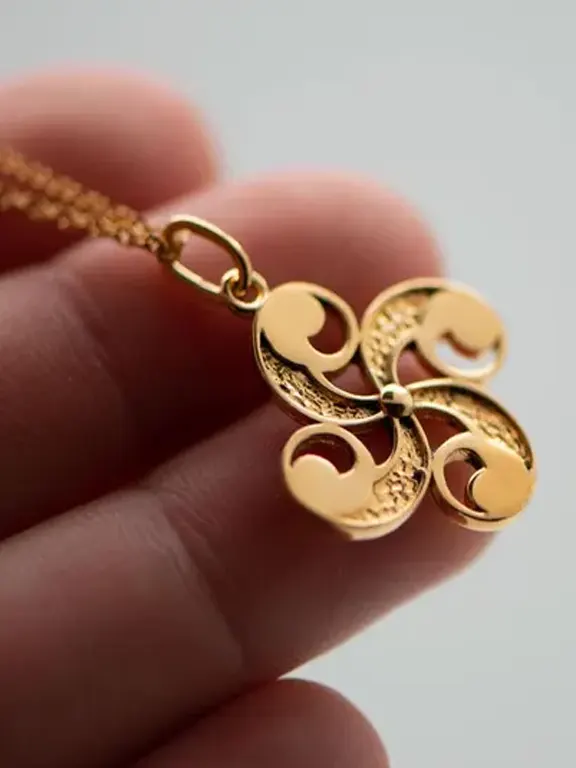 Pendentifs & Bracelets  croix basque plaqué or  