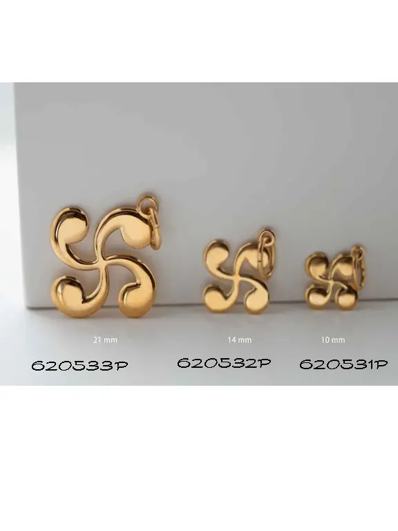 Pendentifs & Bracelets  croix basque plaqué or  